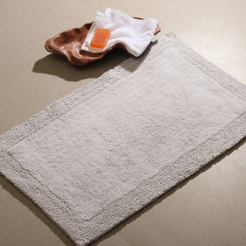 Kai Reversible Tufted Bathmat - Light Grey