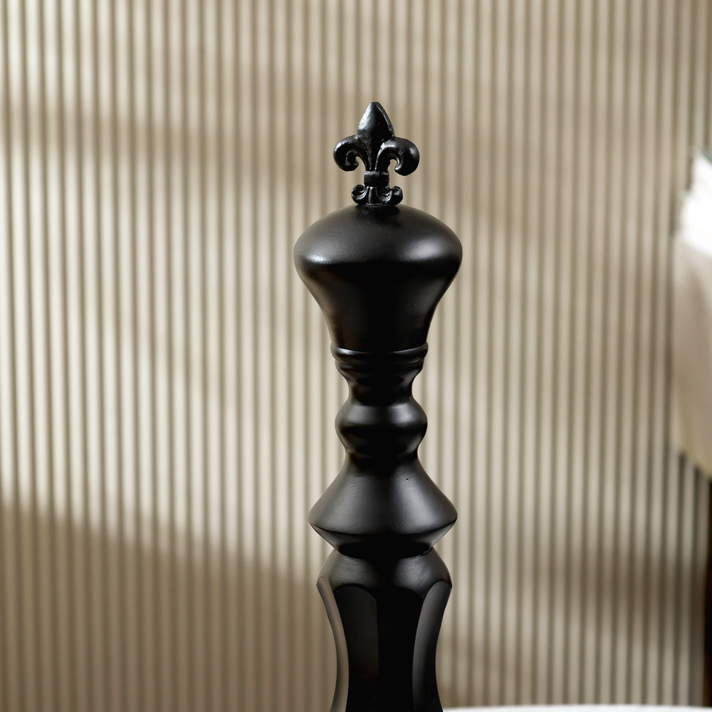 Kaiser King Metal Sculpture - Black