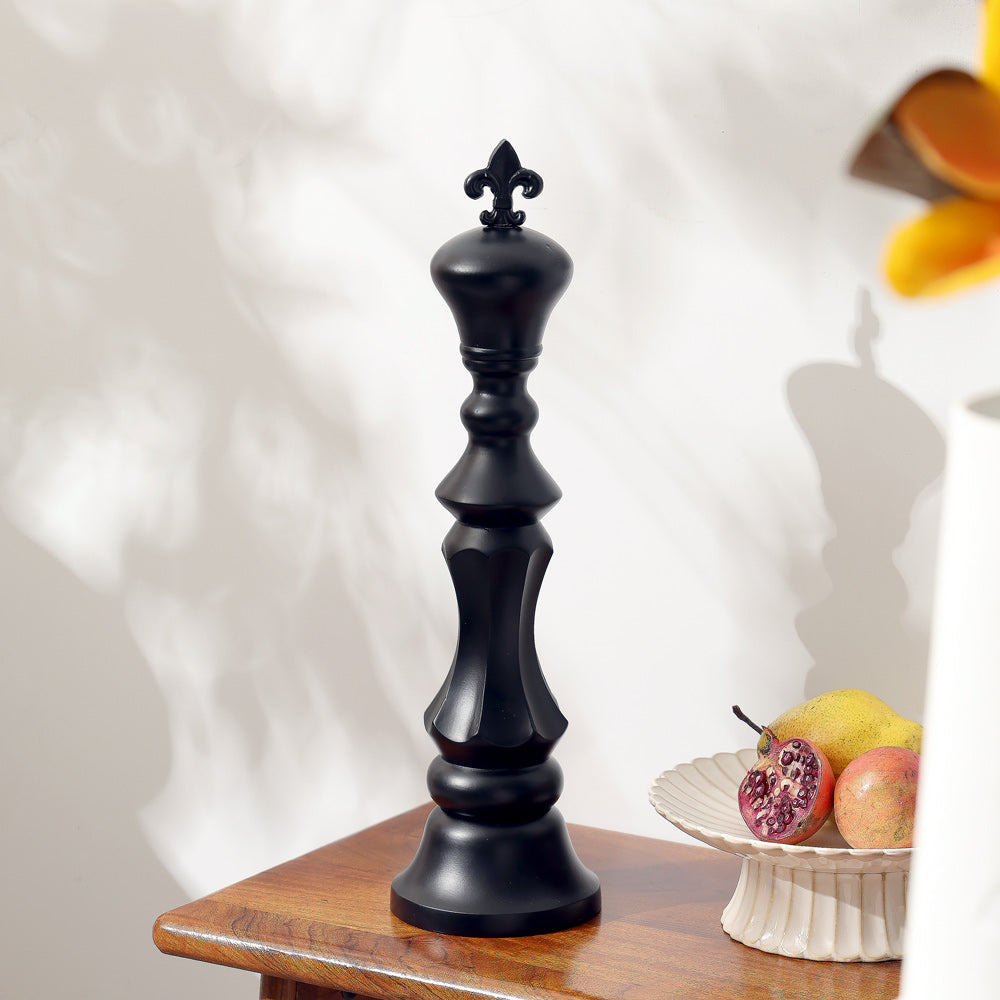 Kaiser King Metal Sculpture - Black