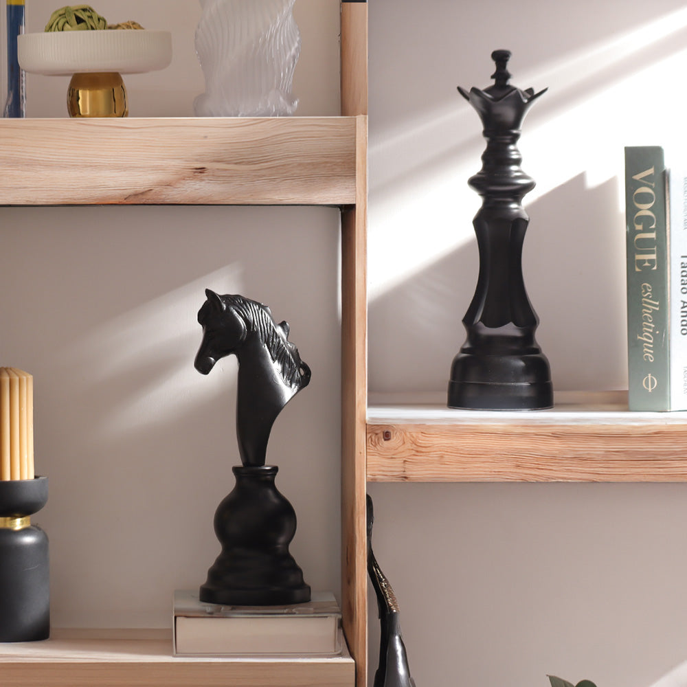 Kaiser Knight Metal Sculpture - Black