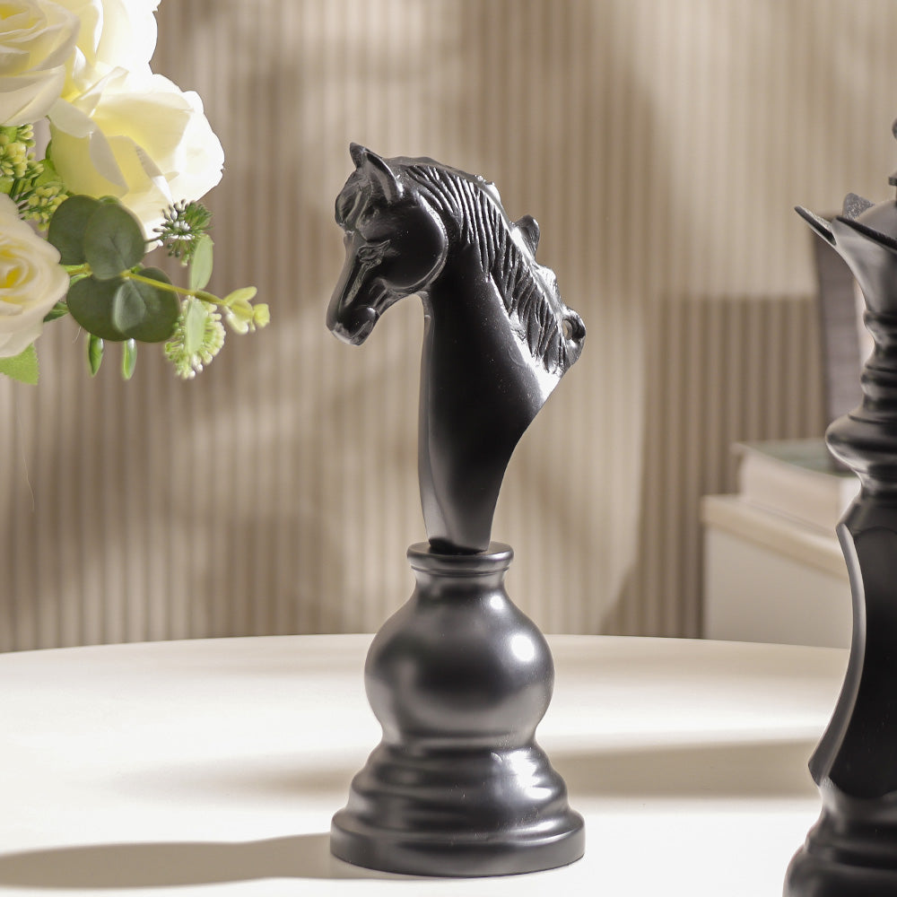 Kaiser Knight Metal Sculpture - Black
