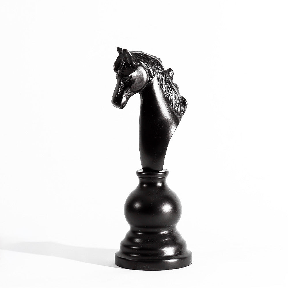 Kaiser Knight Metal Sculpture - Black