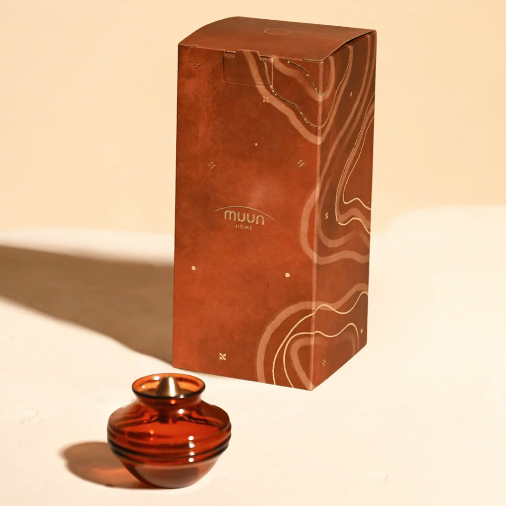 Kalash Oil Lamp - Amber