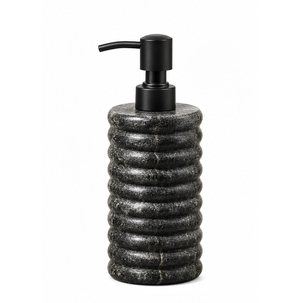 Kera Marble Soap Dispenser - Cloudy Black