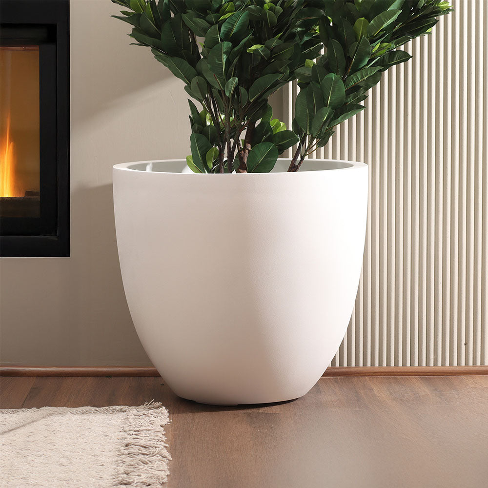 Kera Tapered Planter XL - White