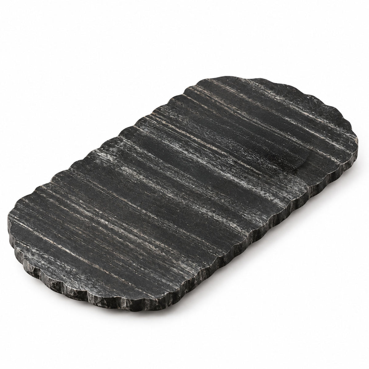 Kera Marble Valet Tray - Cloudy Black
