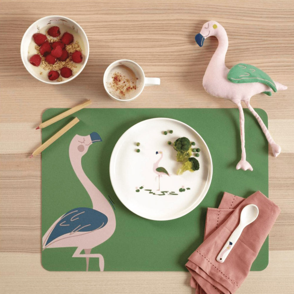 Kids 5-Piece Dinner Set - Fiona Flamingo