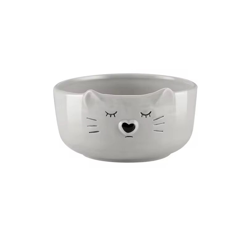 Kitty Ceramic Medium Bowl - Grey