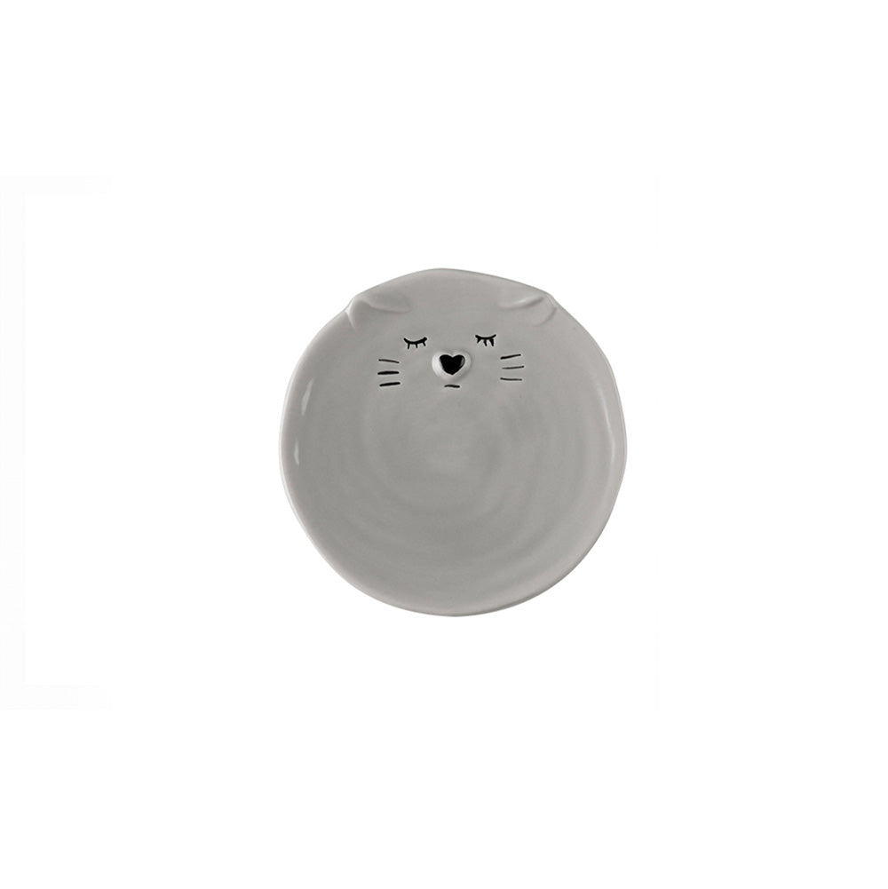 Kitty Ceramic Mini Plate - Grey