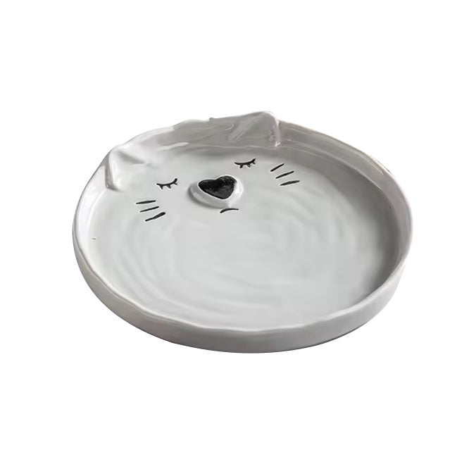 Kitty Ceramic Medium Plate - Grey