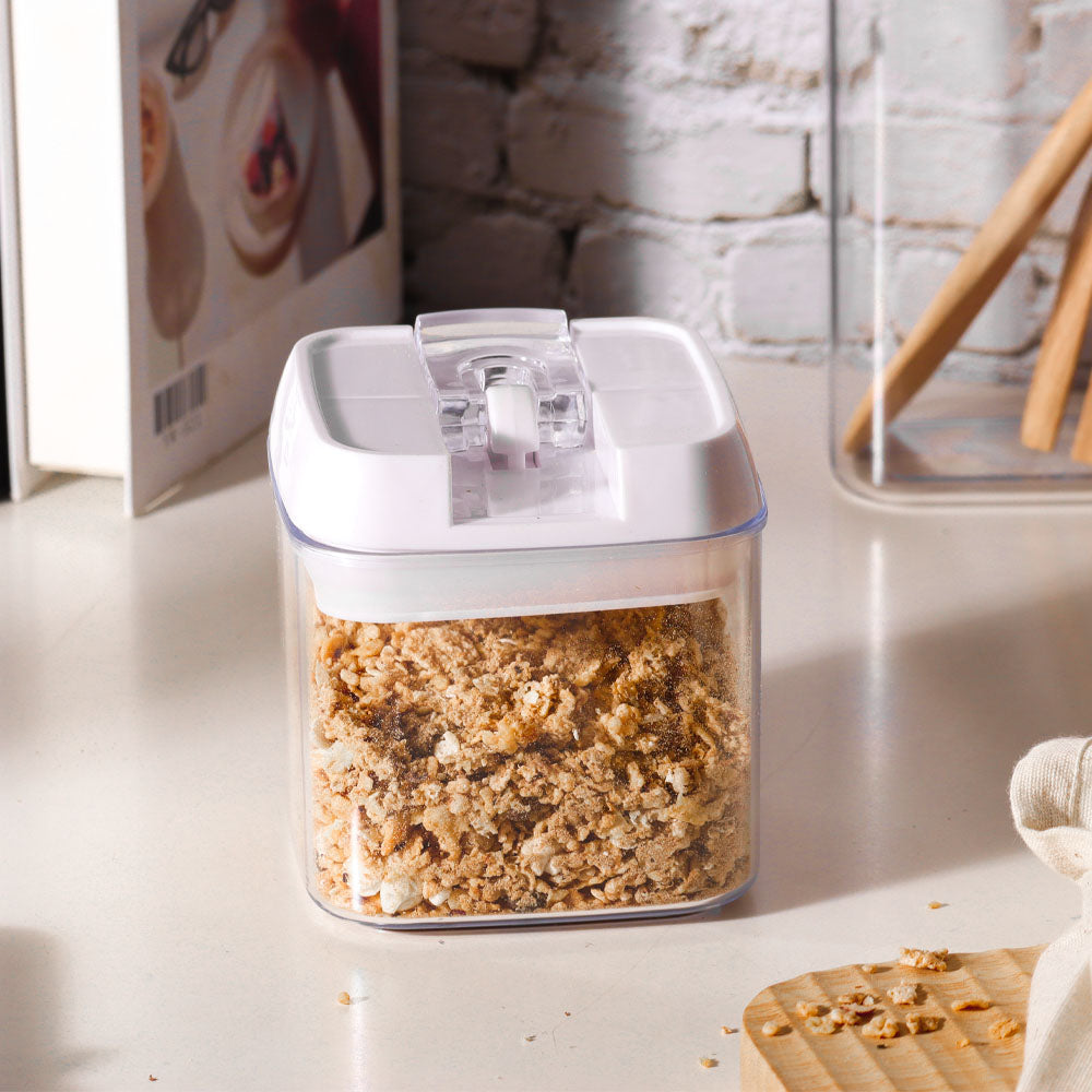 Klip Airtight Storage Jar 450ml - White
