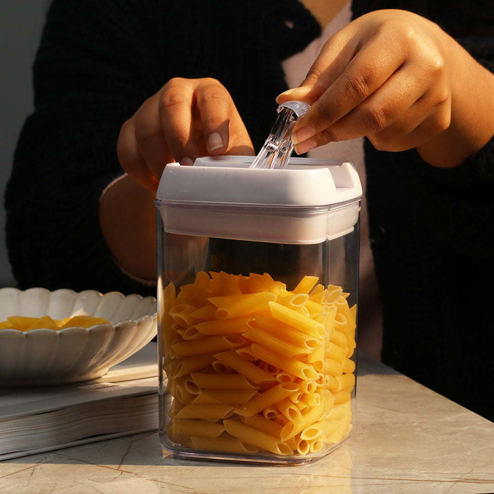 Klip Airtight Storage Jar 900ml - White