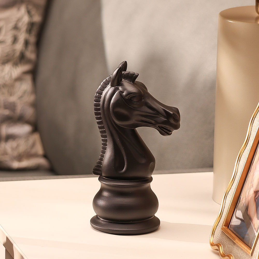 Oros Knight Decorative Sculpture - Matte Black