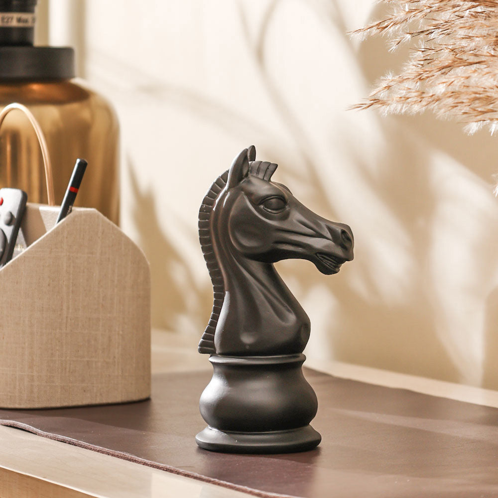 Oros Knight Decorative Sculpture - Matte Black