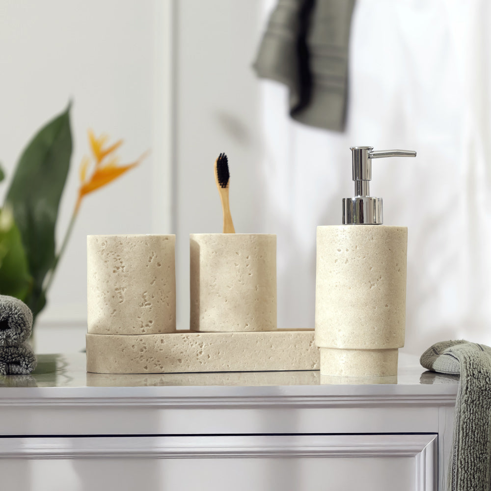 Oslo 4-piece Bathroom Set - Greige