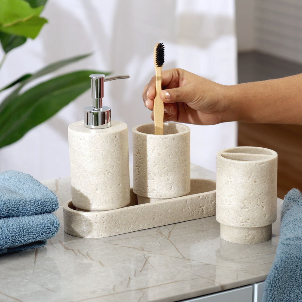 Oslo 4-piece Bathroom Set - Greige