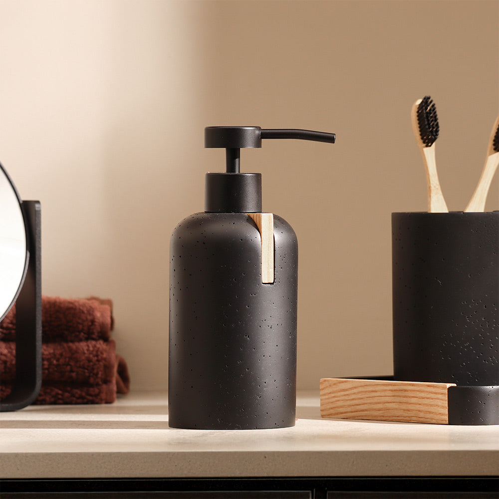 Kyoto Soap Dispenser - Black Natural
