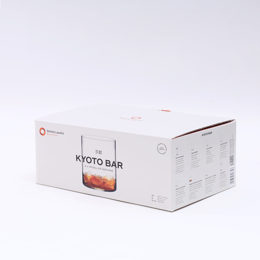 Kyoto Whiskey Tumblers 435ml, Set of 6