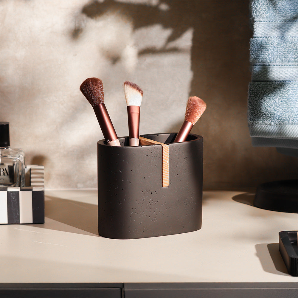 Kyoto Toothbrush Holder - Black Natural