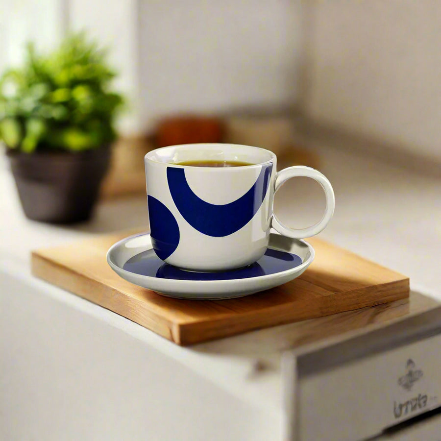 LaMer Coffee Cup With Saucer - Blue