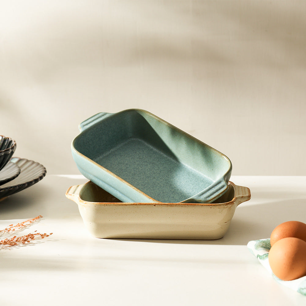 Lacuna Baking Dish - Matte Blue