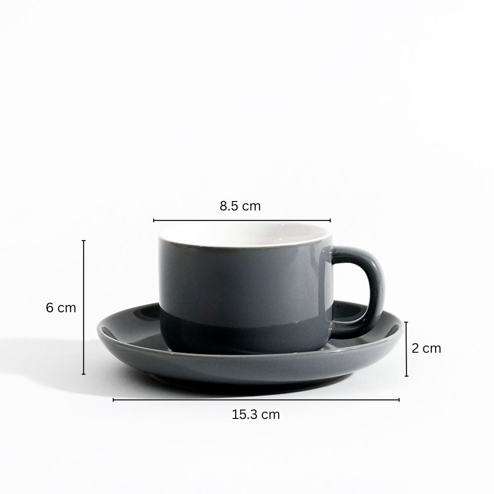 Lagom Cup and Saucer Set - Deep Blue