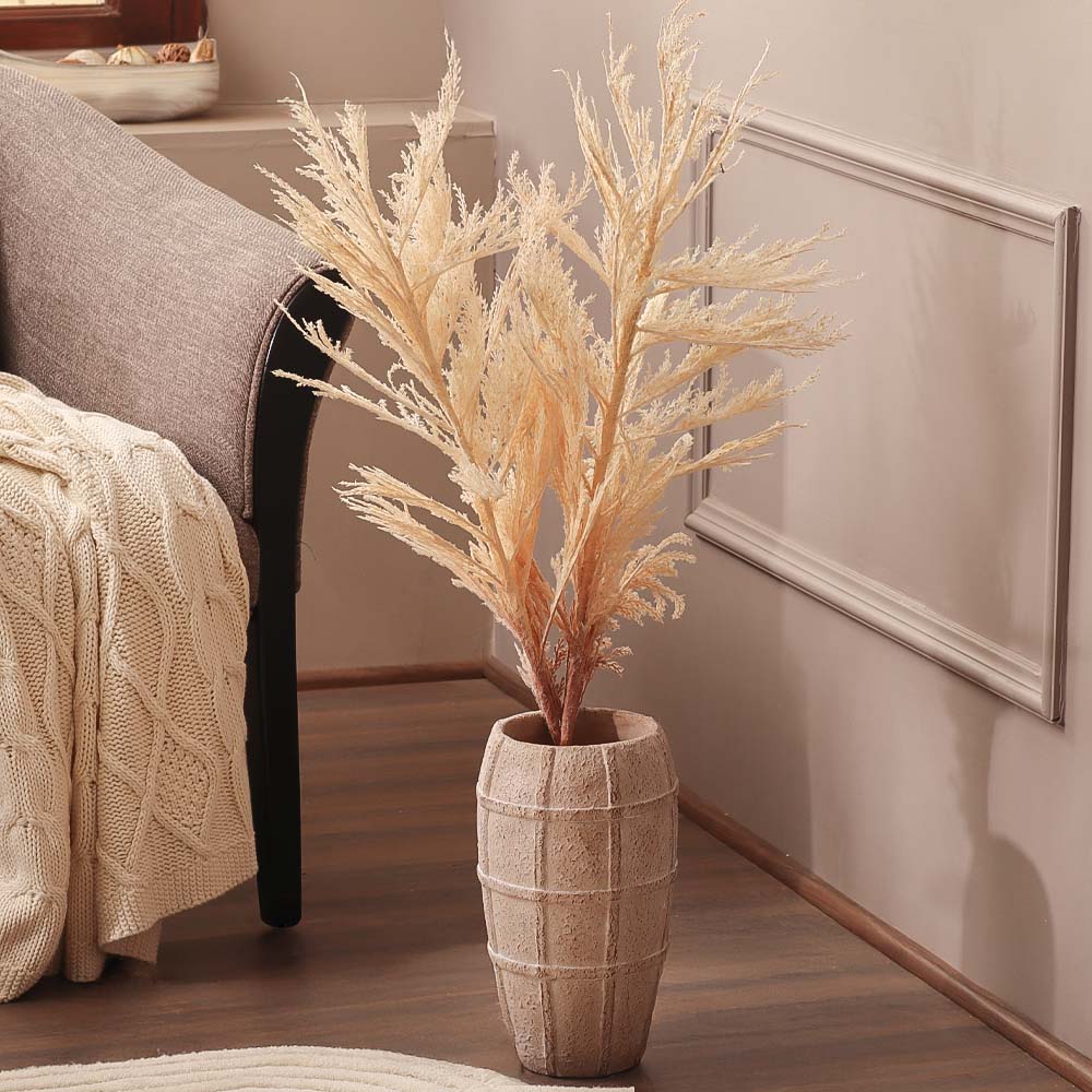 Latin Pampas Faux Stem - Cream