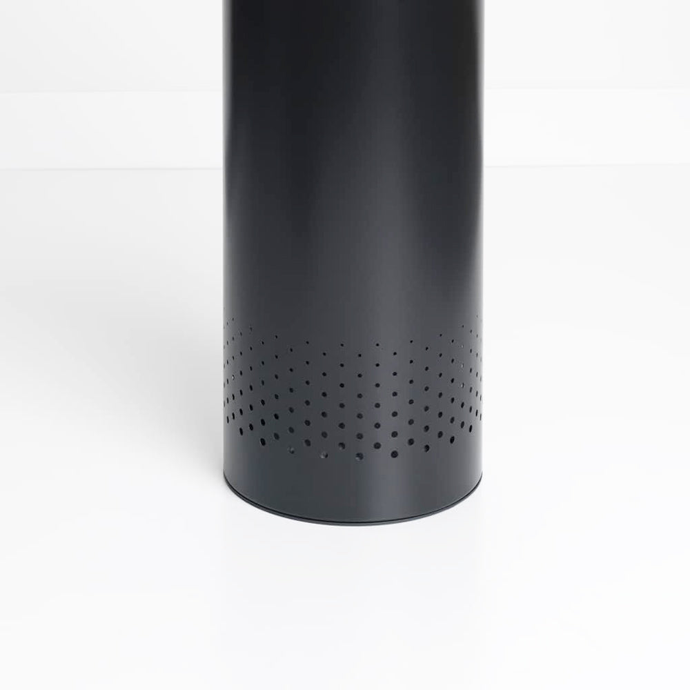 Laundry Bin with Cork Lid 35L - Matte Black