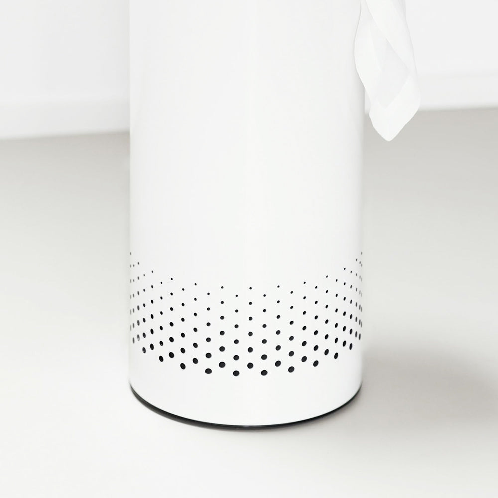 Laundry Bin with Cork Lid 60L - White
