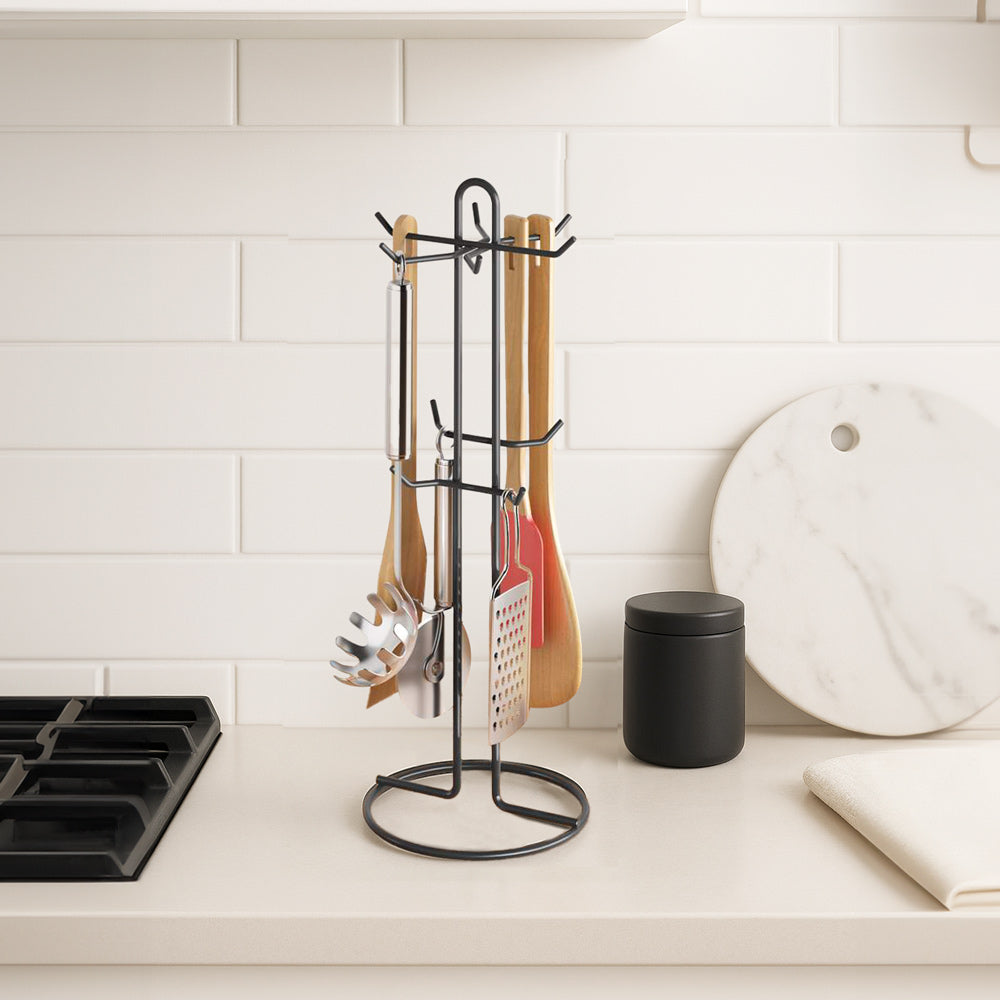 Lava Kitchen Tools Holder - Black