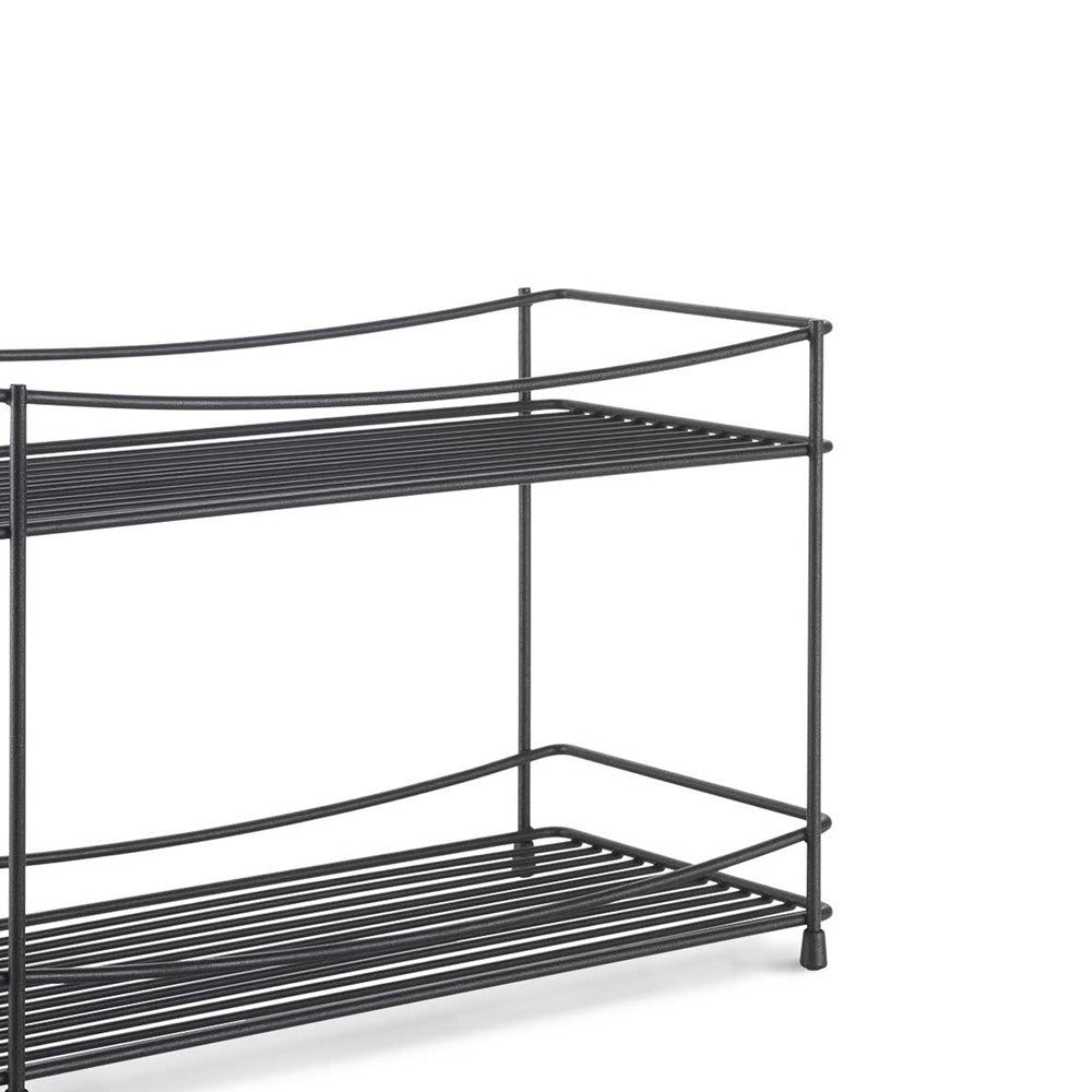 Lava Oregano 2-Tier Storage Rack - Black