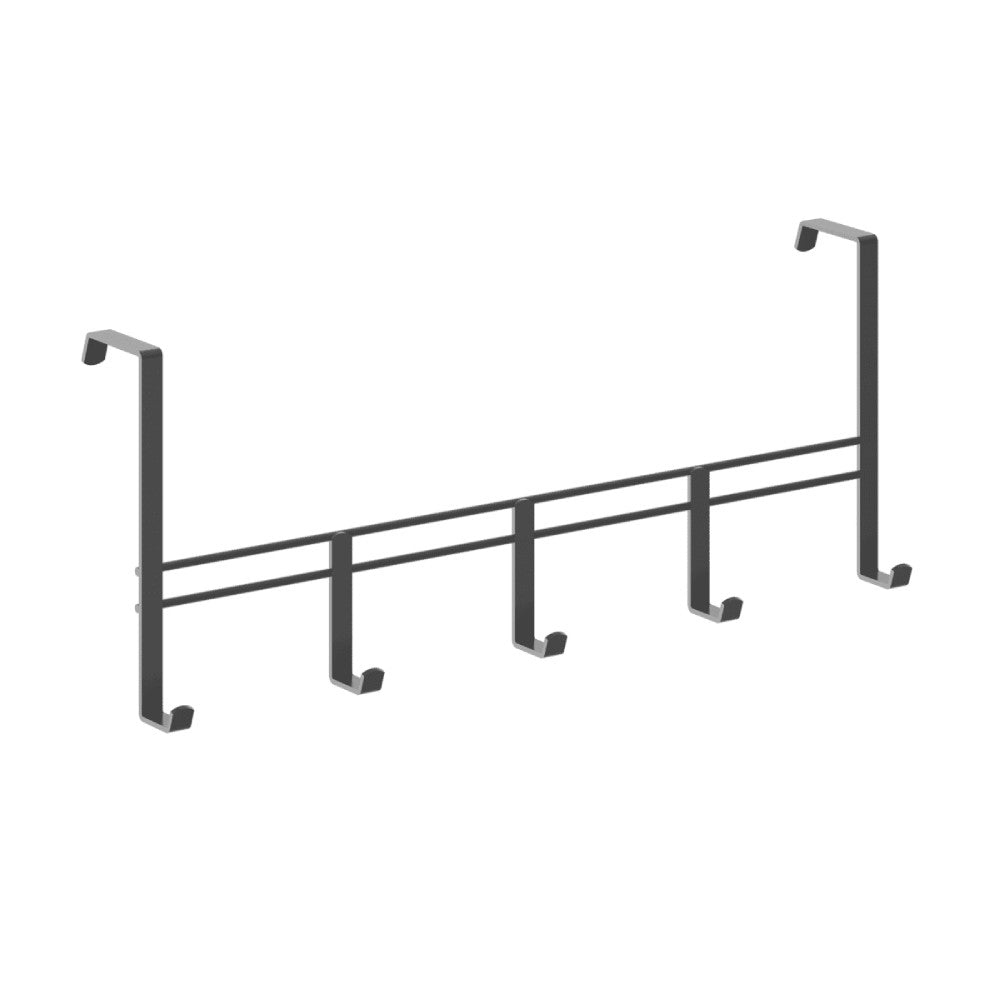 Lava Over the Door Bar With Hooks - Black