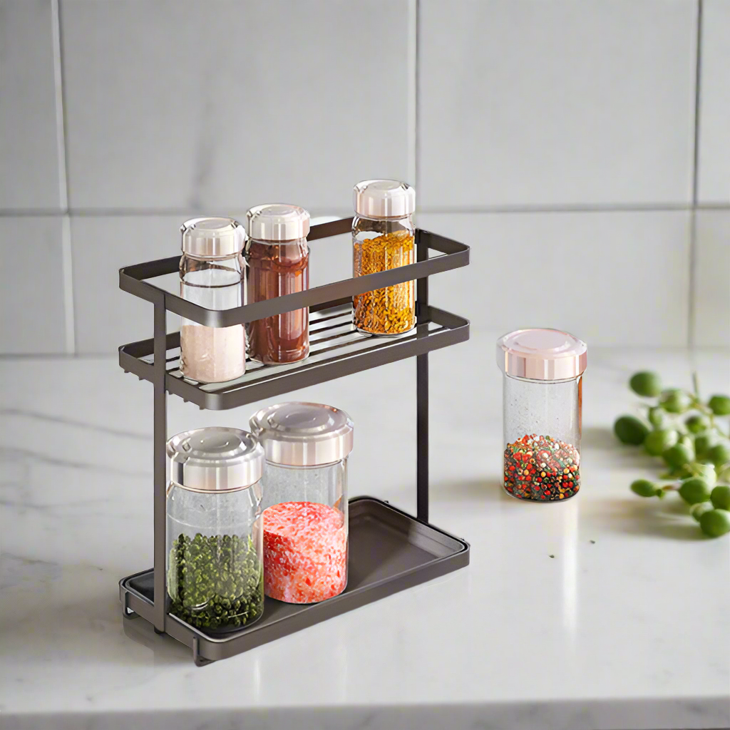 Lava Tokyo 2-Tier Spice Rack - Black