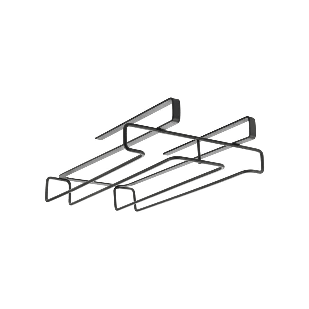 Lava Undershelf Glass Holder - Black