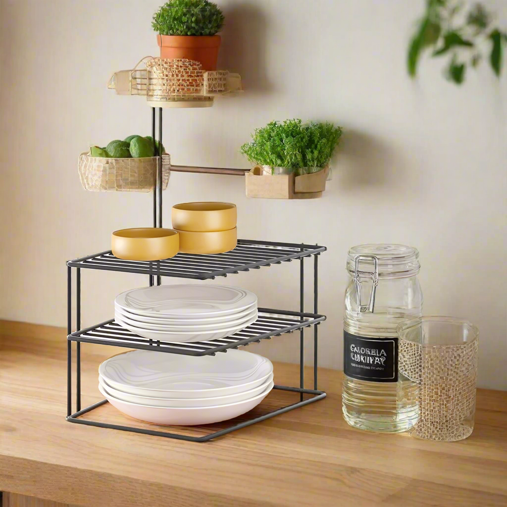 Lava Palio 2-Tier Corner Rack - Black