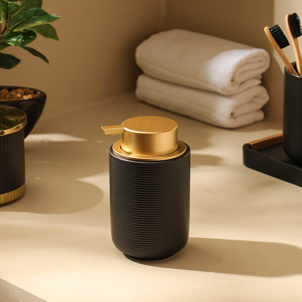 Lave Ceramic Soap Dispenser - Black