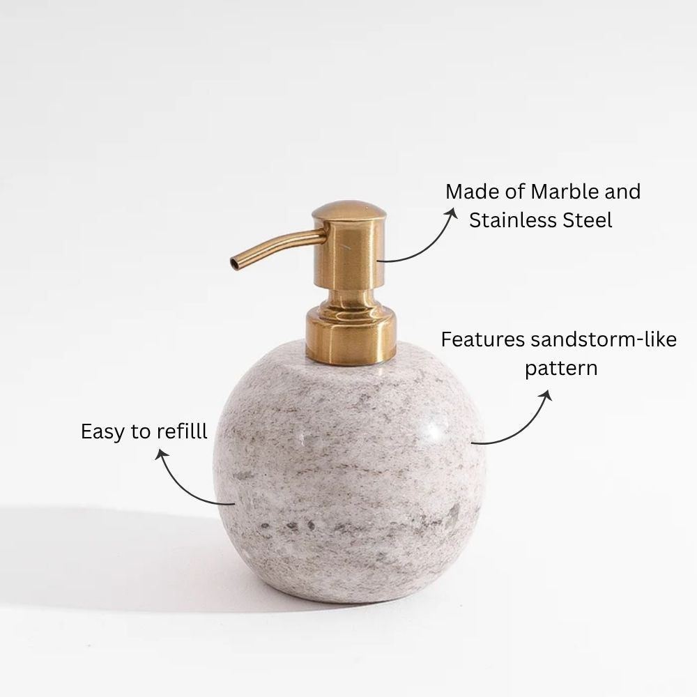 Lavo Marble Soap Dispenser - Desert