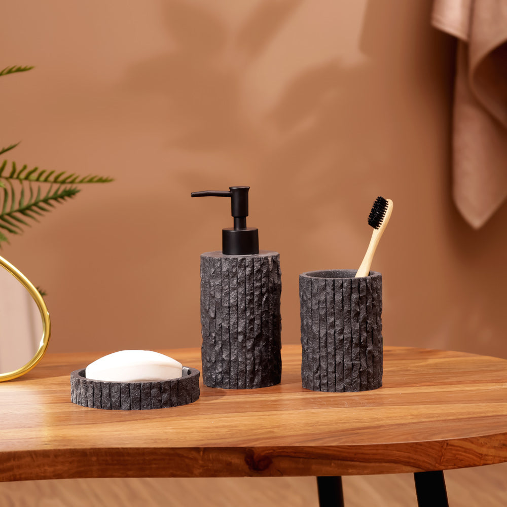 Olay 3-piece Bathroom Set - Speckled Charcoal