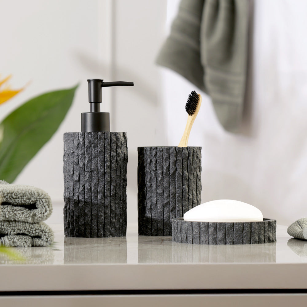 Olay 3-piece Bathroom Set - Speckled Charcoal