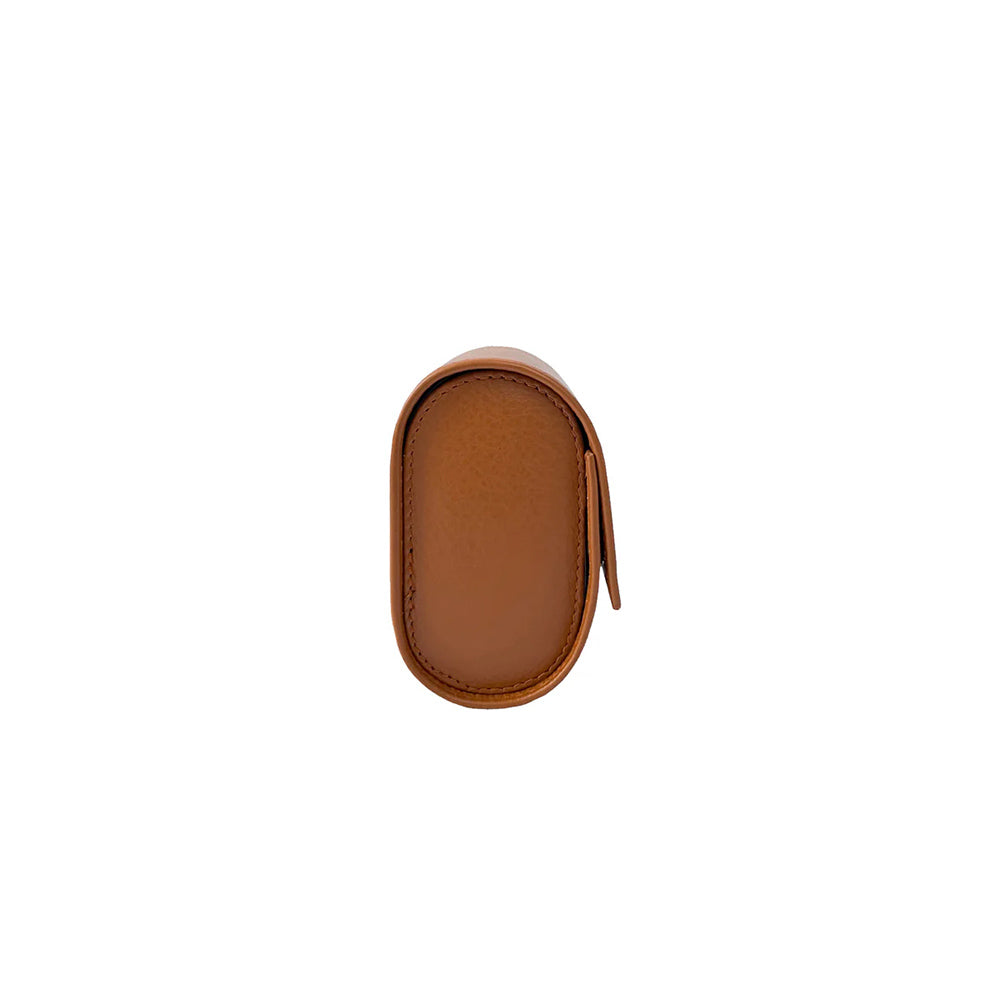 Leather Single Watch Case - Tan