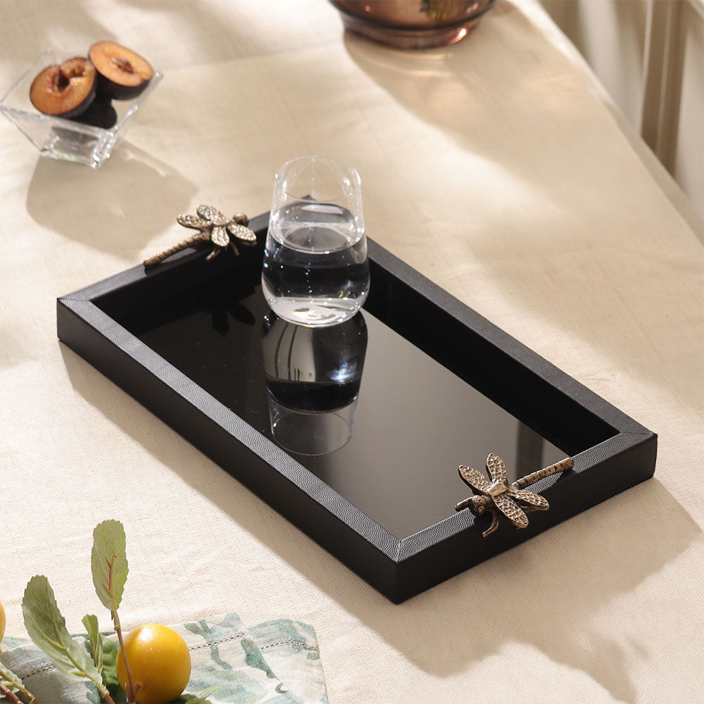 Libelle Decorative Tray Large - Black Gold