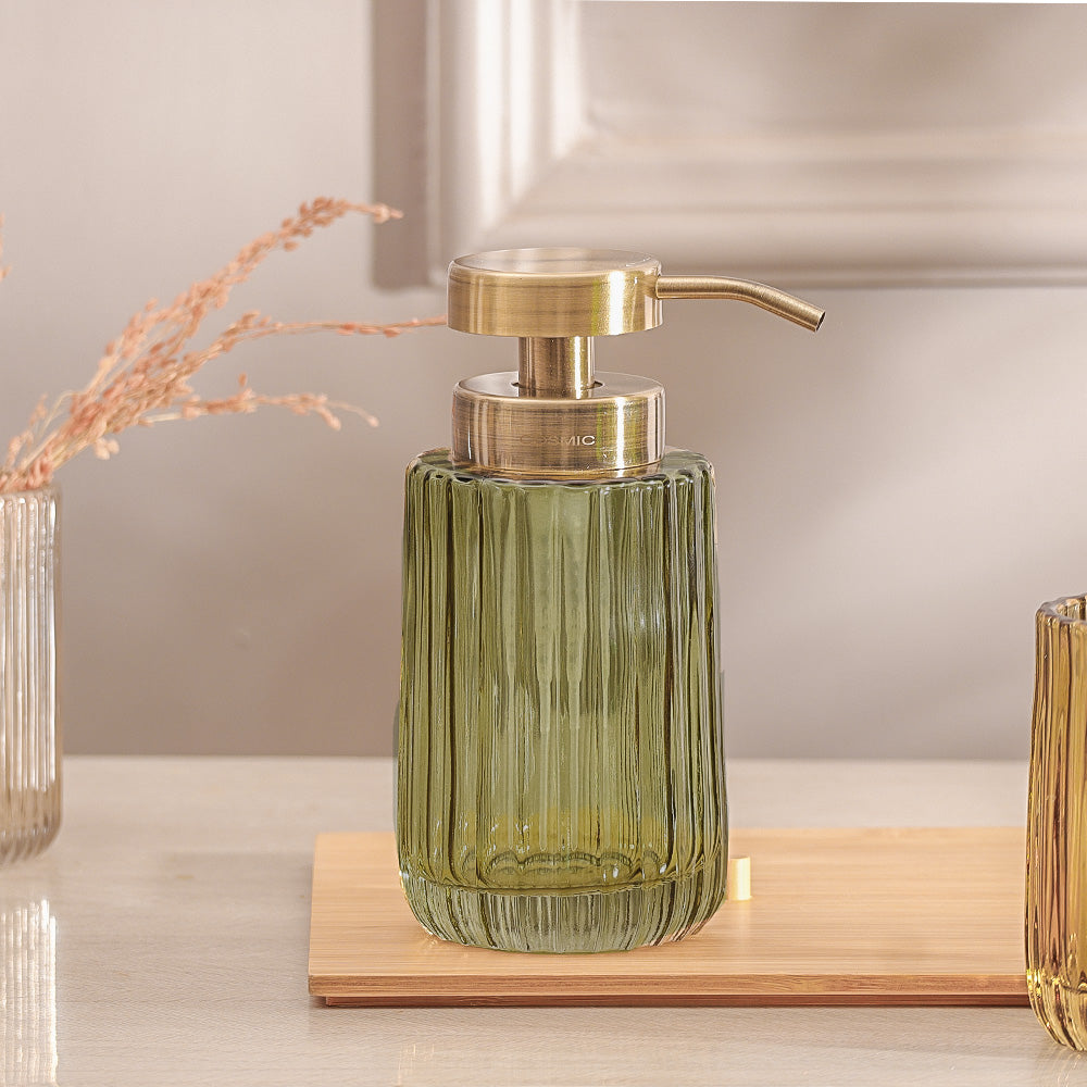 Lido Glass Soap Dispenser - Forest