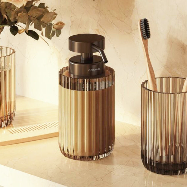 Lido Glass Soap Dispenser - Smoke Grey