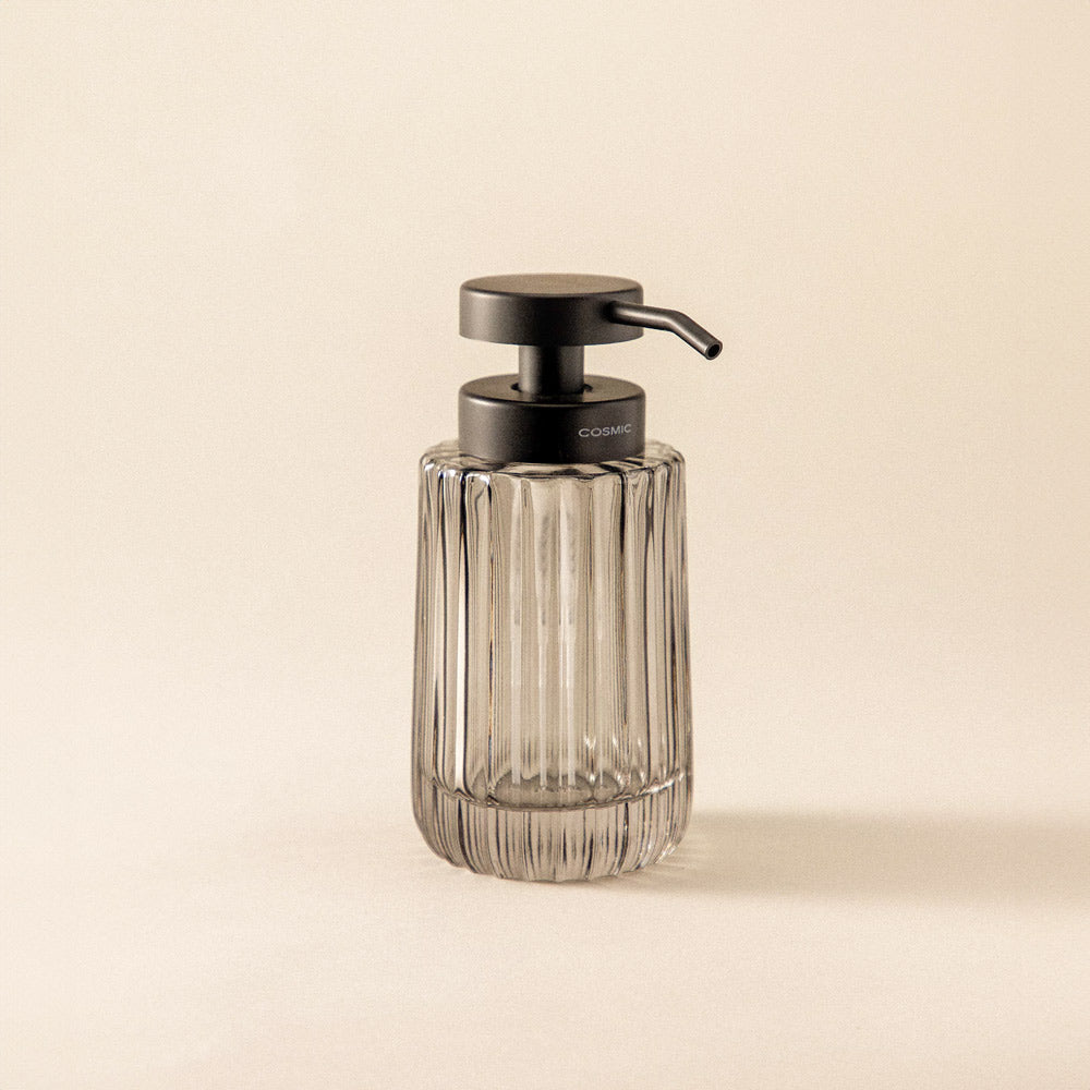 Lido Glass Soap Dispenser - Smoke Grey