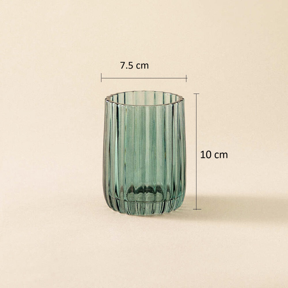 Lido Glass Toothbrush Tumbler - Bluish Green