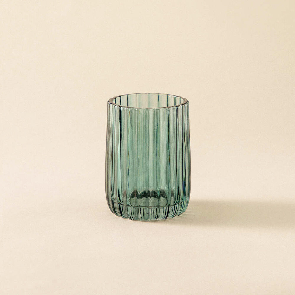 Lido Glass Toothbrush Tumbler - Bluish Green