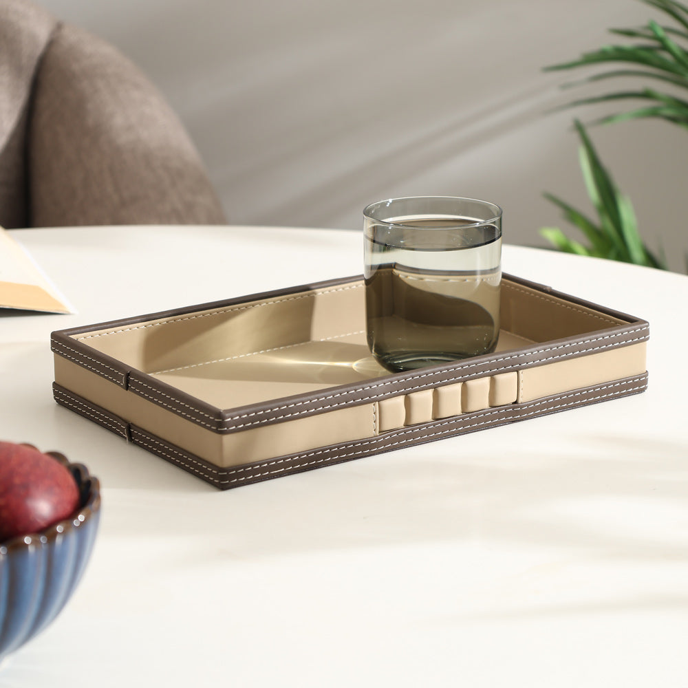 Coda Valet Tray - Beige Brown