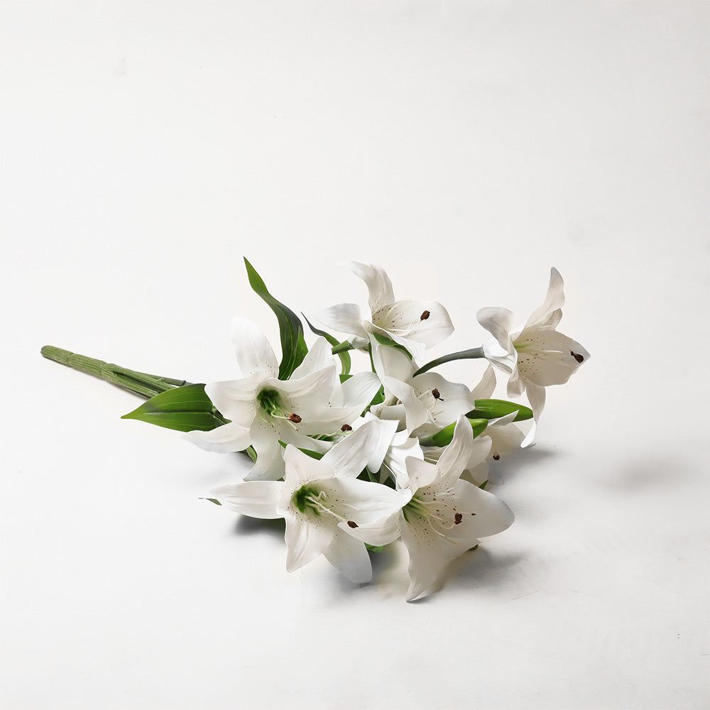 Lily Faux Bunch - White