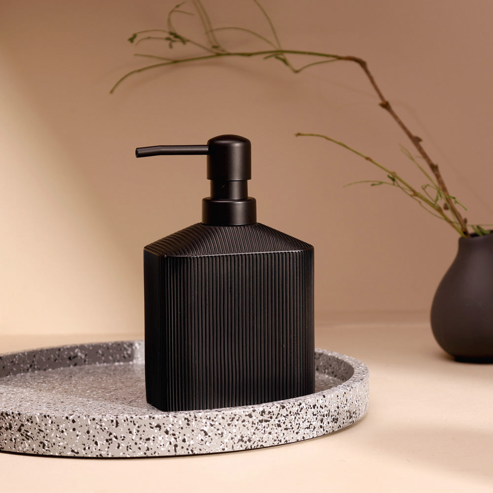 Lined Soap Dispenser - Black