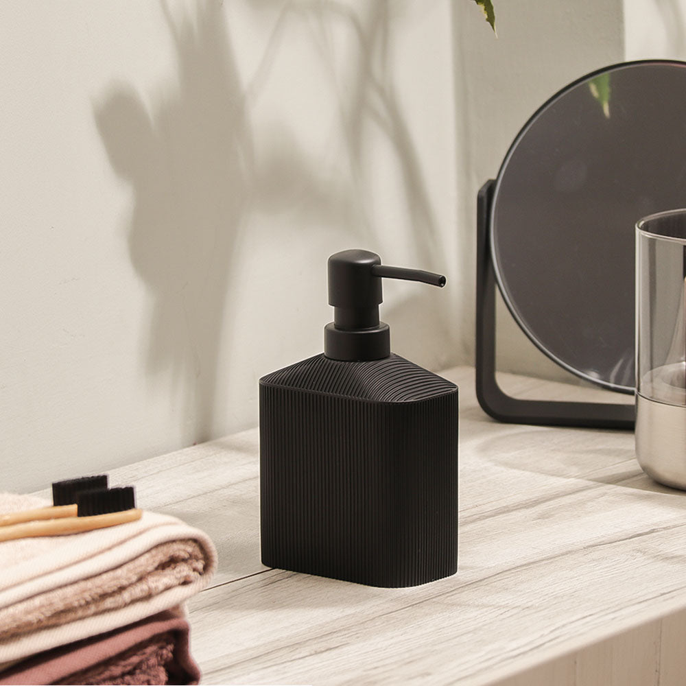 Lined Soap Dispenser - Black